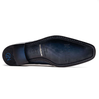 Marco Di Milano Lucca Men's Shoes Navy Exotic Stingray / Ostrich Derby's (MDM1105)-AmbrogioShoes