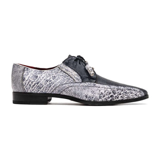 Marco Di Milano Lucca Men's Shoes Newspaper Exotic Stingray / Ostrich Derby's (MDM1105)-AmbrogioShoes
