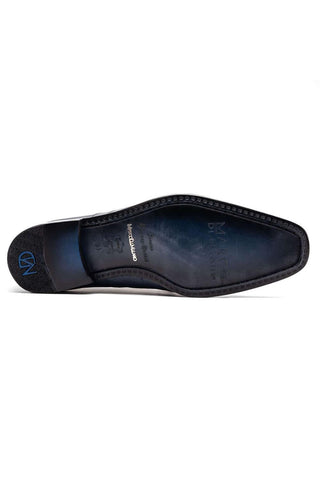 Marco Di Milano Lucca Navy Exotic Stingray / Ostrich Derby's (MDM1105)-AmbrogioShoes