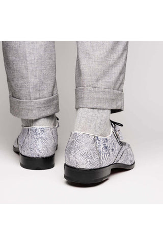 Marco Di Milano Lucca Newspaper Exotic Stingray / Ostrich Derby's (MDM1105)-AmbrogioShoes