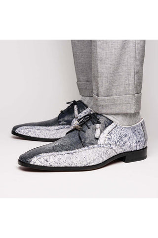 Marco Di Milano Lucca Newspaper Exotic Stingray / Ostrich Derby's (MDM1105)-AmbrogioShoes