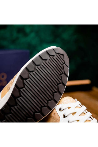 Marco Di Milano Lyon II Orix & White Calf-Skin / Ostrich Leg Casual Sneakers (MDM1067)-AmbrogioShoes