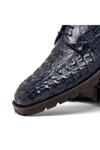 Marco Di Milano Martinelli Navy Exotic Crocodile Chukka Boots (MDM1189)-AmbrogioShoes