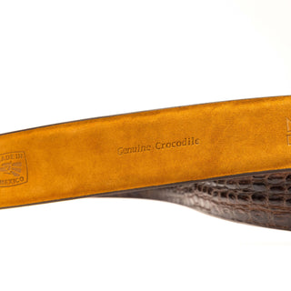 Marco Di Milano Massimo Men's Brown Genuine Crocodile Belts (MDMB1051)-AmbrogioShoes