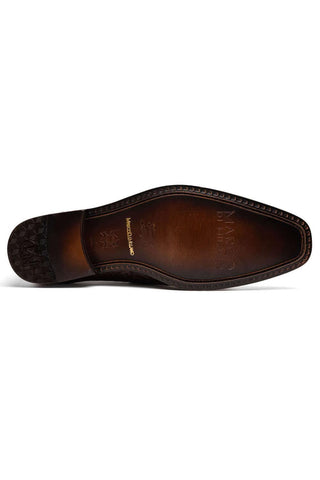 Marco Di Milano Matteo Brown Genuine Alligator Penny Loafers (MDM1182)-AmbrogioShoes