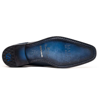 Marco Di Milano Merida Men's Shoes Navy Lizard & Caiman Crocodile Derby (MDM1132)-AmbrogioShoes