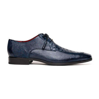 Marco Di Milano Merida Men's Shoes Navy Lizard & Caiman Crocodile Derby (MDM1132)-AmbrogioShoes