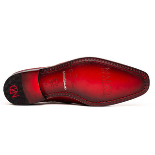 Marco Di Milano Merida Men's Shoes Red Lizard & Caiman Crocodile Derby (MDM1132)-AmbrogioShoes
