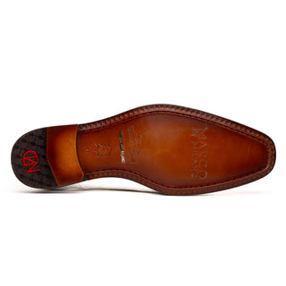 Marco Di Milano Merida Men's Shoes White Lizard & Caiman Crocodile Derby (MDM1132)-AmbrogioShoes