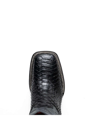 Marco Di Milano Missouri Black Genuine Python / Calf-Skin Leather Cowboy Boot (MDM1212)-AmbrogioShoes