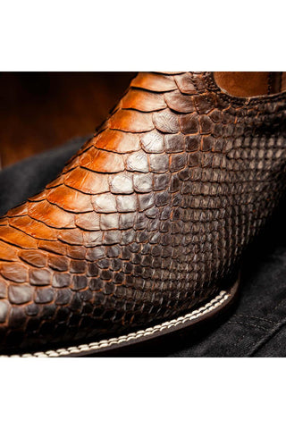 Marco Di Milano Missouri Lisboa Exotic Python Skin Cowboy Boot (MDM1244)-AmbrogioShoes