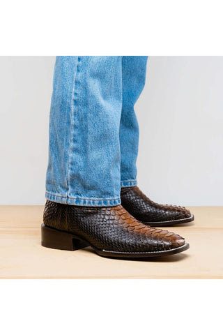 Marco Di Milano Missouri Lisboa Exotic Python Skin Cowboy Boot (MDM1244)-AmbrogioShoes