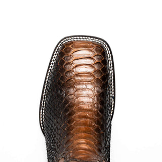 Marco Di Milano Missouri Men's Shoes Lisboa Exotic Python Skin Cowboy Boot (MDM1244)-AmbrogioShoes