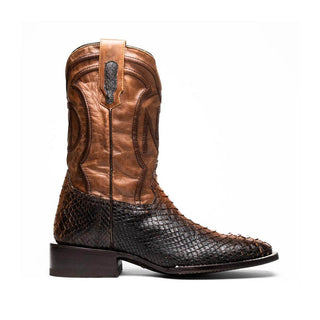 Marco Di Milano Missouri Men's Shoes Lisboa Exotic Python Skin Cowboy Boot (MDM1244)-AmbrogioShoes