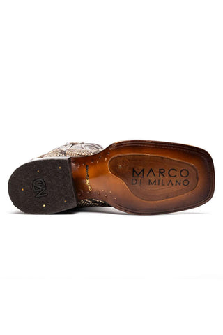 Marco Di Milano Missouri Natural Genuine Python / Calf-Skin Leather Cowboy Boot (MDM1212)-AmbrogioShoes