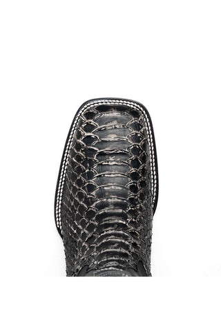 Marco Di Milano Missouri Stone White Exotic Python Skin Cowboy Boot (MDM1242)-AmbrogioShoes