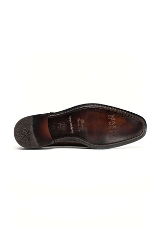 Marco Di Milano Napoli Ostrich Double Monk-Strap - Brown-AmbrogioShoes