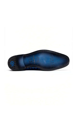 Marco Di Milano Napoli Ostrich Double Monk-Strap - Electric Blue-AmbrogioShoes