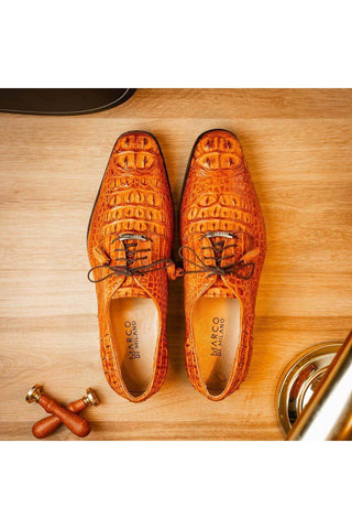 Marco Di Milano Nilo Brandy Exotic Crocodile Derby (MDM1186)-AmbrogioShoes