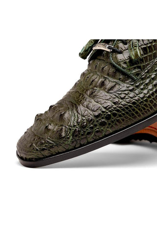 Marco Di Milano Nilo Green Exotic Crocodile Derby (MDM1186)-AmbrogioShoes