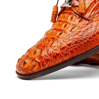 Marco Di Milano Nilo Men's Shoes Brandy Exotic Crocodile Derby (MDM1186)-AmbrogioShoes