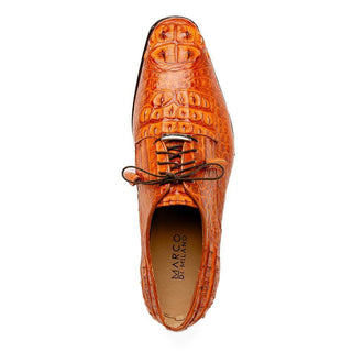 Marco Di Milano Nilo Men's Shoes Brandy Exotic Crocodile Derby (MDM1186)-AmbrogioShoes