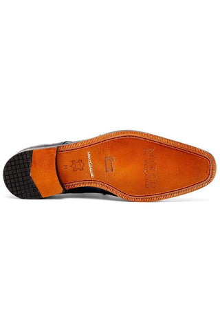 Marco Di Milano Nilo Navy Exotic Crocodile Derby (MDM1186)-AmbrogioShoes
