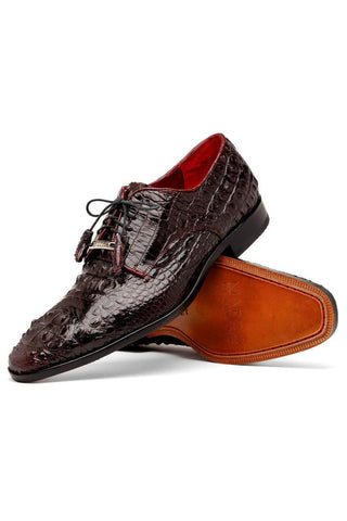 Marco Di Milano Nilo Wine Exotic Crocodile Derby (MDM1186)-AmbrogioShoes