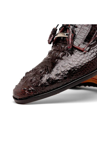 Marco Di Milano Nilo Wine Exotic Crocodile Derby (MDM1186)-AmbrogioShoes