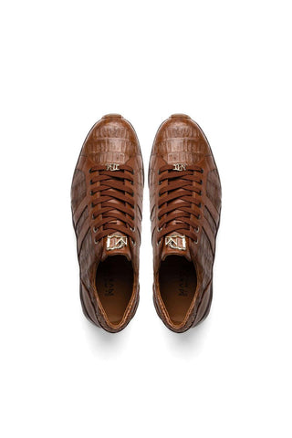 Marco Di Milano Nino Bay Apache Genuine Caiman Crocodile Fashion Sneaker (MDM1107)-AmbrogioShoes