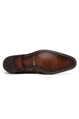Marco Di Milano Olivieri Clear Brown Exotic Pirarucu Leather Whole cut Oxfords (MDM1028)-AmbrogioShoes