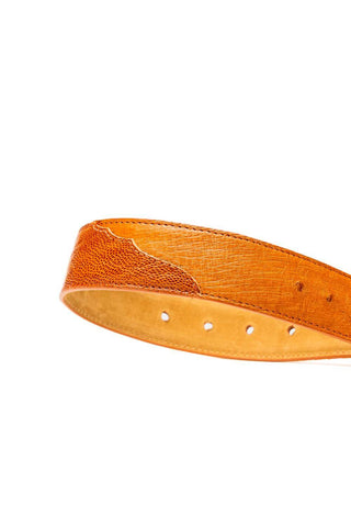 Marco Di Milano Ostrich Belt - Cognac-AmbrogioShoes