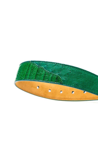 Marco Di Milano Ostrich Belt - Green-AmbrogioShoes