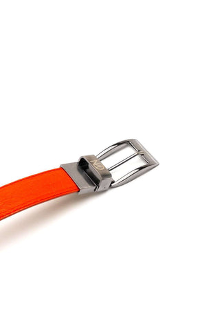 Marco Di Milano Ostrich Belt - Orange-AmbrogioShoes