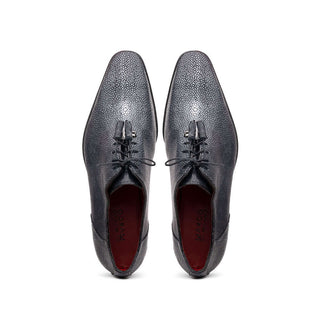 Marco Di Milano Pannuci Black Exotic Stingray Classic Oxfords (MDM1087)-AmbrogioShoes