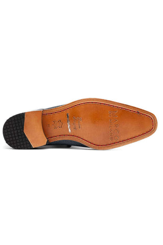 Marco Di Milano Pannuci Navy Exotic Stingray Classic Oxfords (MDM1087)-AmbrogioShoes