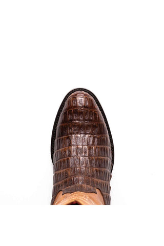 Marco Di Milano Phoenix Aged Maple Exotic Crocodile Skin Cowboy Boot (MDM1236)-AmbrogioShoes