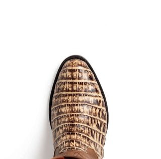 Marco Di Milano Phoenix Stone Orix Exotic Crocodile Skin Cowboy Boot (MDM1233)-AmbrogioShoes