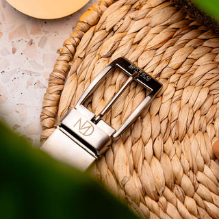 Marco Di Milano Riccardo Men's Brown Genuine Crocodile Belts (MDMB1050)-AmbrogioShoes