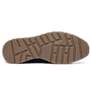 Marco Di Milano Roma Men's Shoes Black Woven Calfskin / Genuine Caiman Crocodile Fashion Sneaker (MDM1106)-AmbrogioShoes