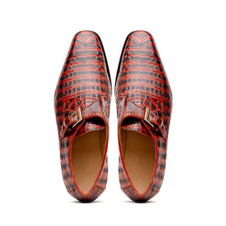 Marco Di Milano Rovigo Cognac Exotic Crocodile Single Monk-Strap (MDM1126)-AmbrogioShoes
