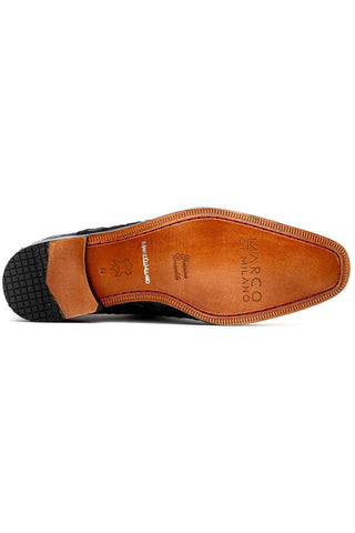 Marco Di Milano Rovigo Cognac Exotic Crocodile Single Monk-Strap (MDM1126)-AmbrogioShoes