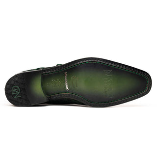 Marco Di Milano Rovigo Green Exotic Crocodile Single Monk-Strap (MDM1126)-AmbrogioShoes