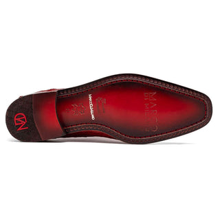 Marco Di Milano Rovigo Red Exotic Crocodile Single Monk-Strap (MDM1126)-AmbrogioShoes