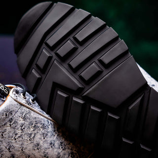 Marco Di Milano Scanno Men's Shoes Newspaper Exotic Ostrich Casual Sneakers (MDM1048)-AmbrogioShoes