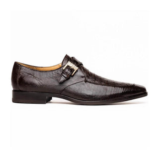 Marco Di Milano Toluca Brown Exotic Lizard / Crocodile Single Monk-Strap (MDM1127)-AmbrogioShoes