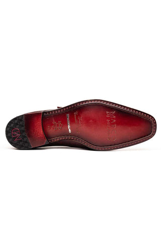 Marco Di Milano Toluca Wine Exotic Lizard / Crocodile Single Monk-Strap (MDM1127)-AmbrogioShoes