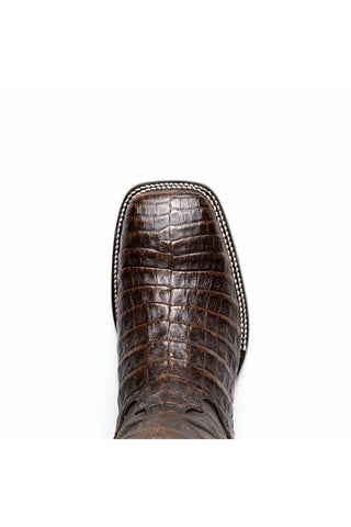 Marco Di Milano Tucson Aged Brown Exotic Crocodile Skin Cowboy Boot (MDM1250)-AmbrogioShoes