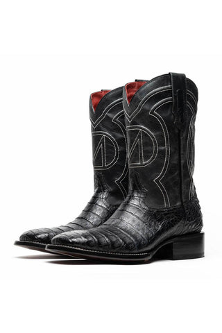 Marco Di Milano Tucson Black Exotic Crocodile Skin Cowboy Boot (MDM1250)-AmbrogioShoes