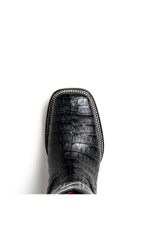 Marco Di Milano Tucson Black Exotic Crocodile Skin Cowboy Boot (MDM1250)-AmbrogioShoes